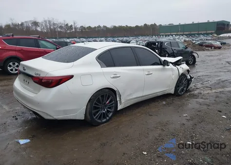 2021 Infiniti Q50 Red Sport 400 Awd z USA, uszkodzony, nr VIN JN1FV7DR7MM880421